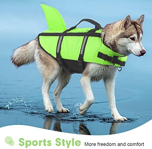 מעיל הצלה לכלבים של Couner, אפודי חיי כלבים לשחייה, שייט בחוף עם ציפה גבוהה, אפוד הנפקה עם ידית הצלה