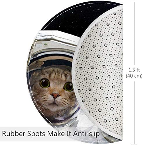 Heoeh Cat in Space Image, Non Non Slip Dommat