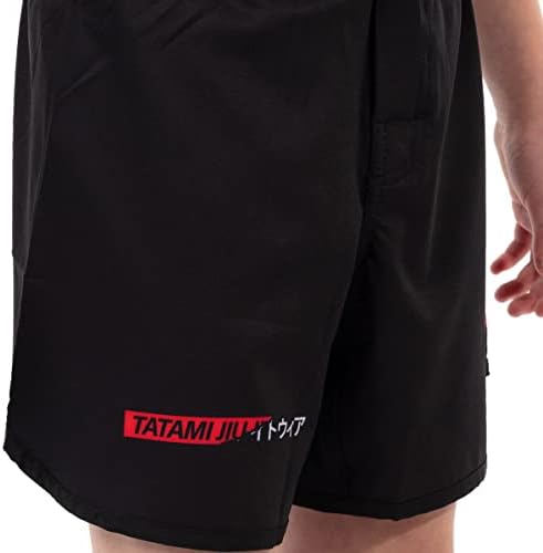 מכנסיים קצרים מתמודדים עם טטאמי לבגדי טטאמי - שחור