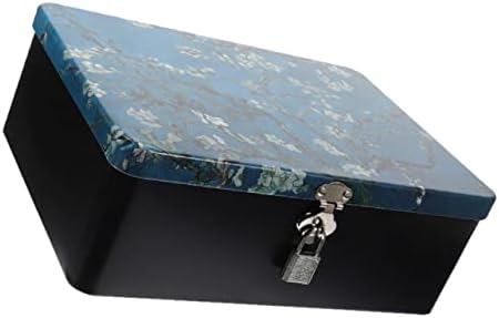 תיבת אחסון קופסאות קופסאות קופסה של Zerodeko 5 יחידות עם איפור מארגן מארגן קופסה וינטג 'קופסה ריקה