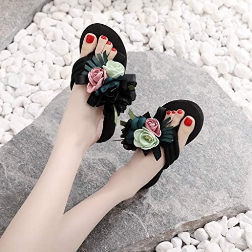 נעלי בית WASERCE נשים 7 נעליים נעליים נשים סנדלי חוף פרחים ביתיים כפכפים נעלי בית נושם נושאי