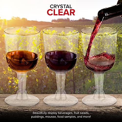 מלאי את הבית שלך 5 עוז זכוכית יין פלסטיק שקוף - חינם &מגבר; למחזור - גביע יין מחוסמת-חד פעמי &מגבר; כוסות לשימוש