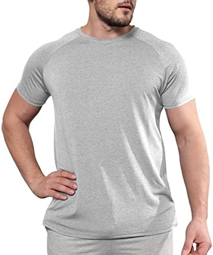CTU Mens Mens אופנה אתלטית ספורט חולצות טריקו חולצות שרוול קצר אימון