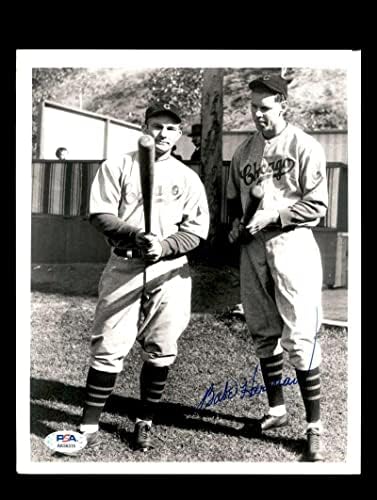 Babe Herman PSA DNA חתום 8x10 גורי חתימות צילום וינטג ' - תמונות MLB עם חתימה